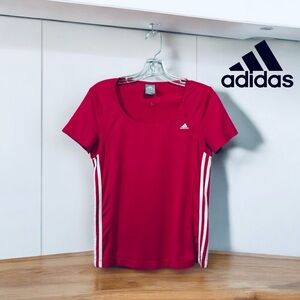 Adidas Performance Short-Sleeve Running T-Shirt, Small, Pink 🏃‍♀️‍➡️